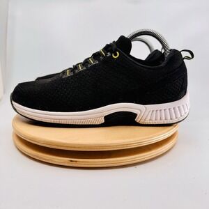 Orthofeet Coral Women's 8 D Wide Black Knit Orthopedic Walking Shoes Sneakers